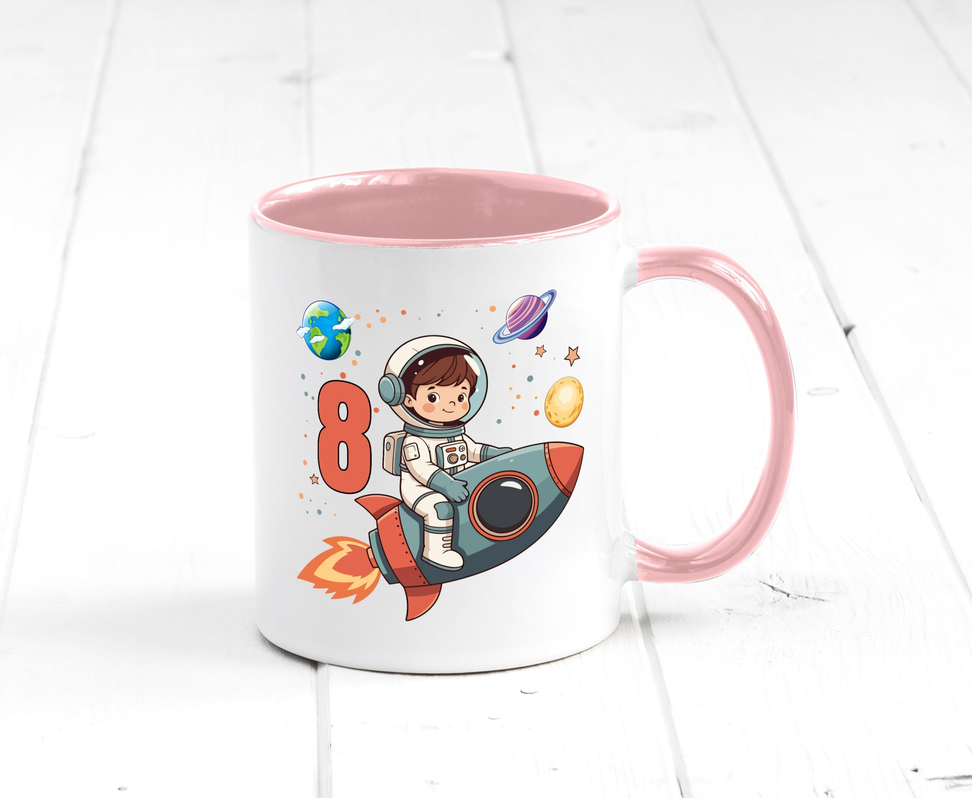 8. Geburtstag | 8 Jahre Astronaut Weltraum Humor Geschenkidee Tasse