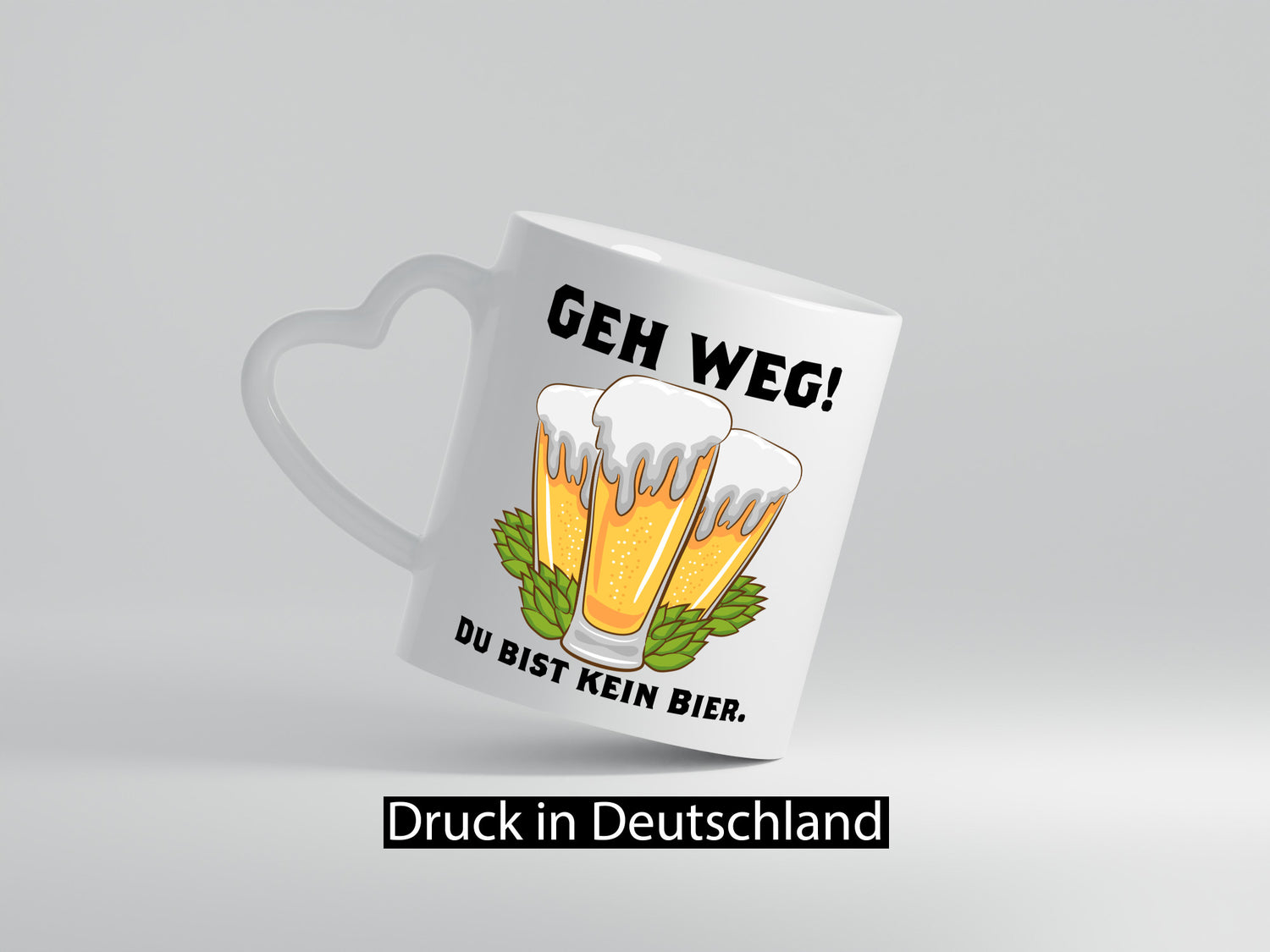 Geh weg du bist kein Bier | bierliebhaber v2 Humor Geschenkidee Tasse