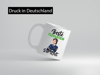 Beste Fluglotsin | Flughafen Flugverkehr v2 Geschenk Humor Geschenkidee