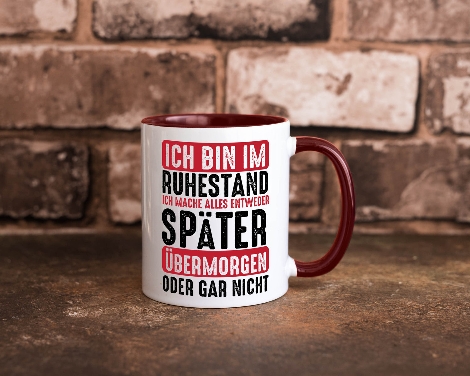 Ich mache alles später oder gar nicht | Rentner Ruhestand Geschenkidee Jubiläum