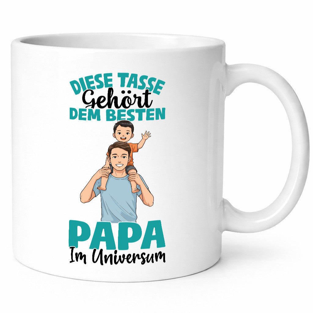 Im Universum: Papa | Vatertag Daddy Familie Humor Geschenkidee Tasse