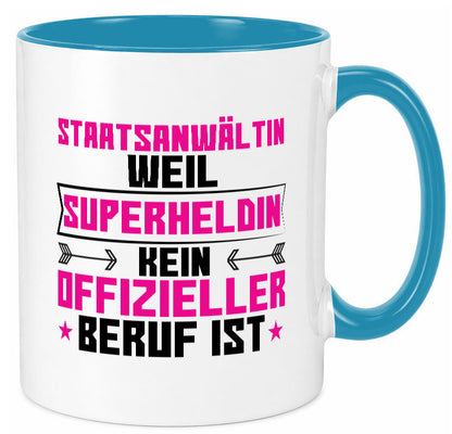 Superheldin Staatsanwältin | Anwältin Humor Geschenkidee Tasse