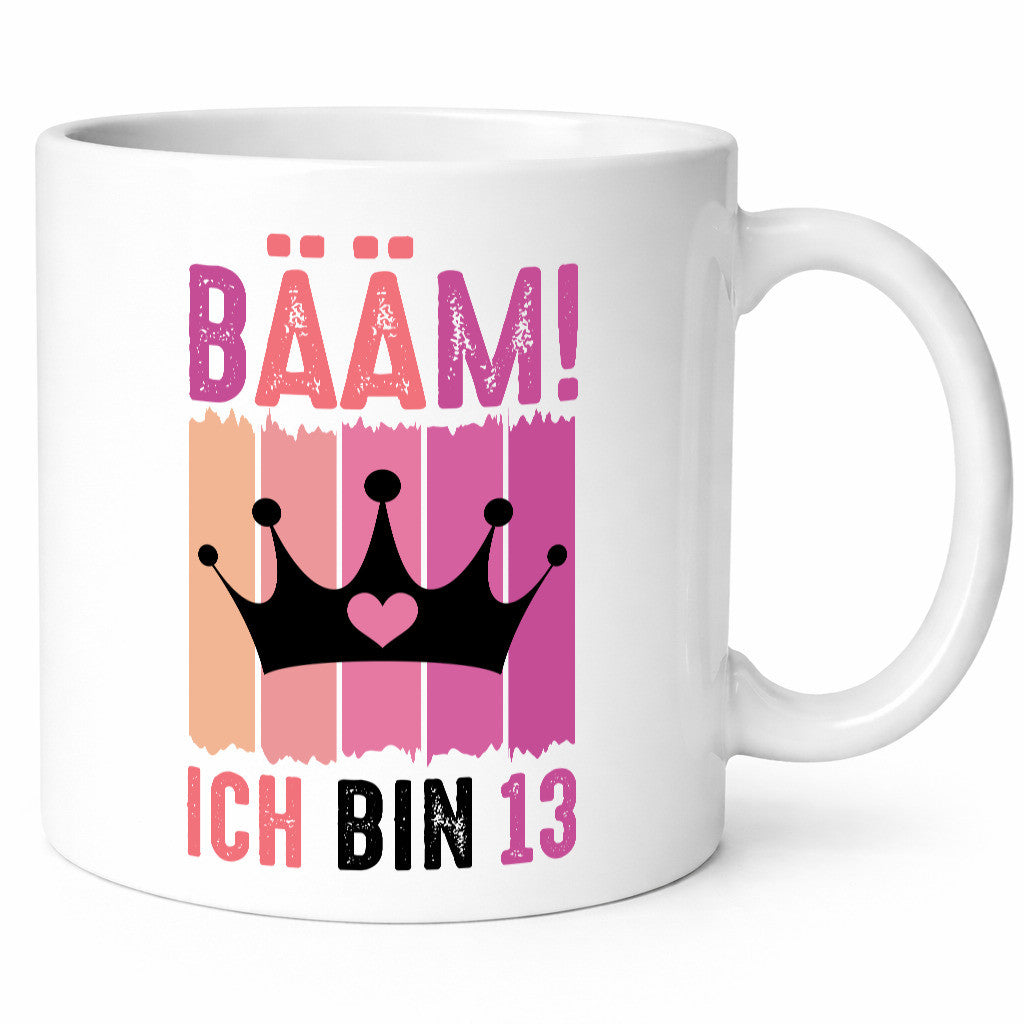13. Geburtstag | 13 Jahre Bääm ich bin Krone lustig Geschenkidee Geschenk Tasse