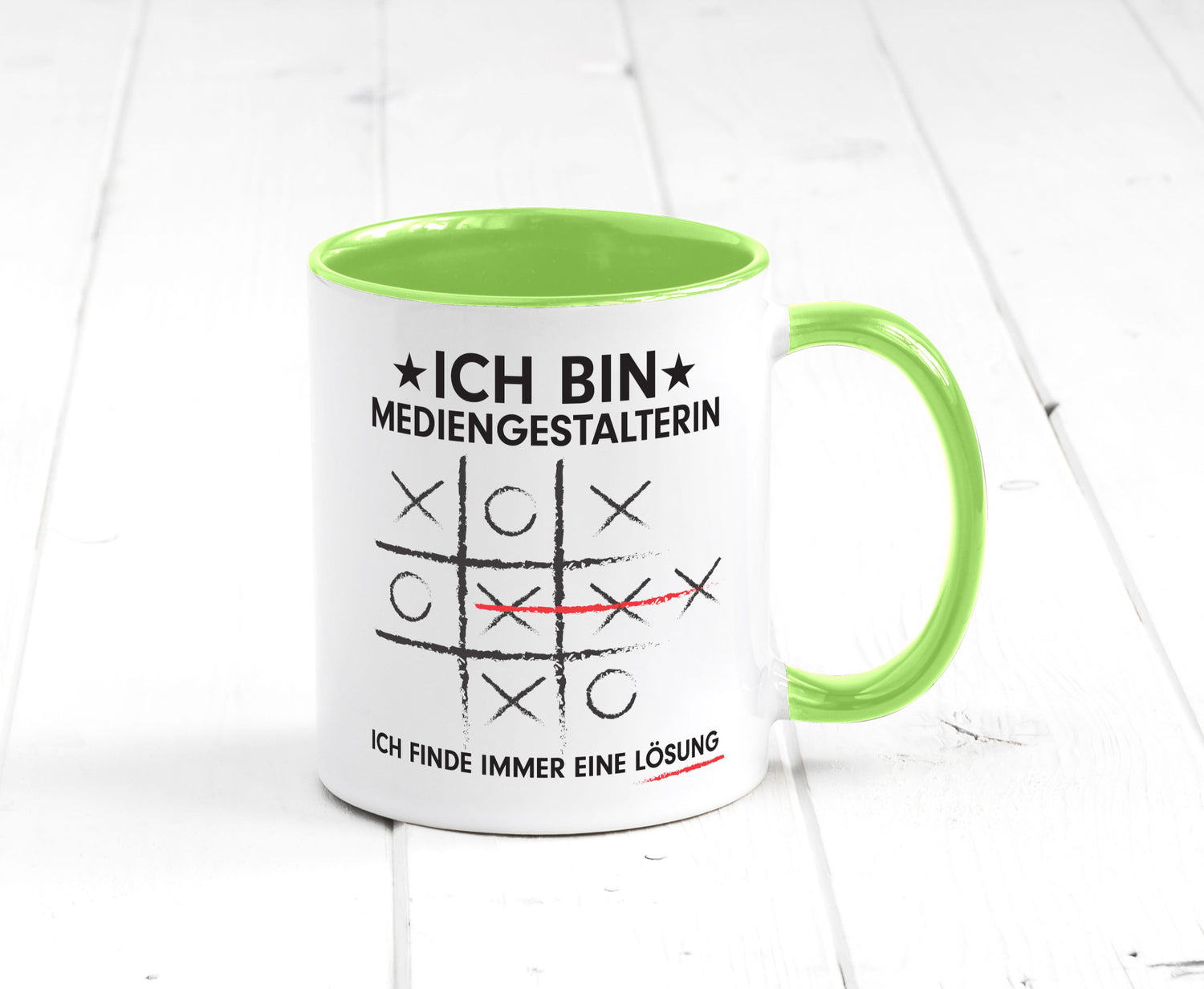 Löse Probleme: Mediengestalterin | Medien Geschenkidee Humor Tasse