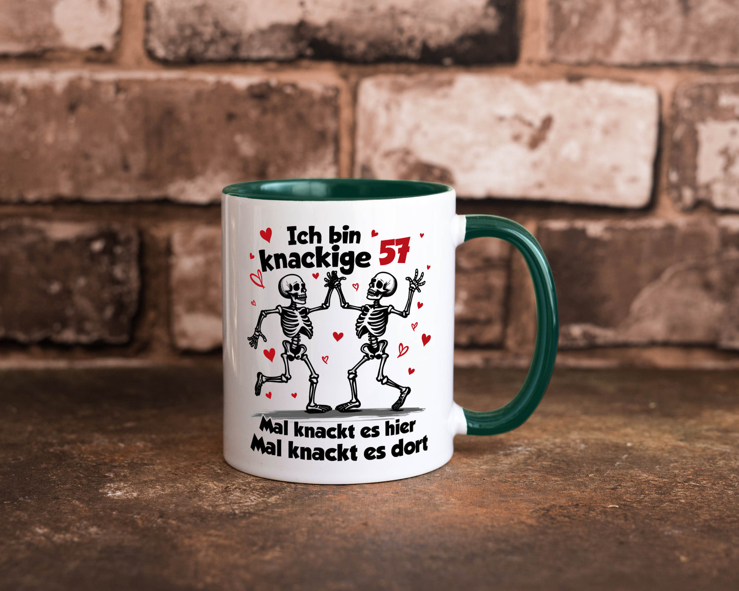 57. Geburtstag | Knackige 57 Ich bin alt lustig Geschenkidee Geschenk Tasse