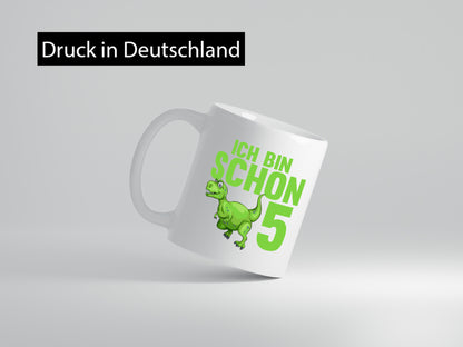 5. Geburtstag | 5 Jahre Dino Dinosaurier lustiger Spruch Geschenk Geschenkidee