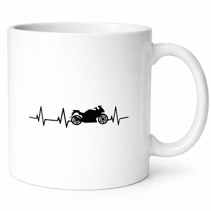 Motorrad Herzschlag | Biker Motorradfahrer Fahrer Geschenkidee Humor Tasse