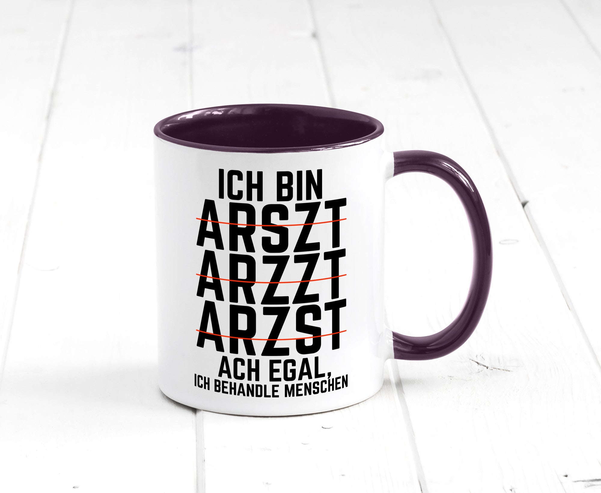 Ich bin Arzt | Rechtschreibung Klinik lustiger Spruch lustig Humor Geschenkidee