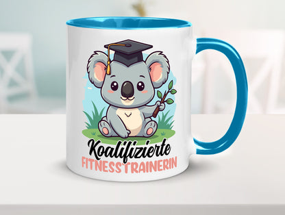 Koalifizierte Fitnesstrainerin | Trainerin Sport v2 Geschenkidee Humor Tasse