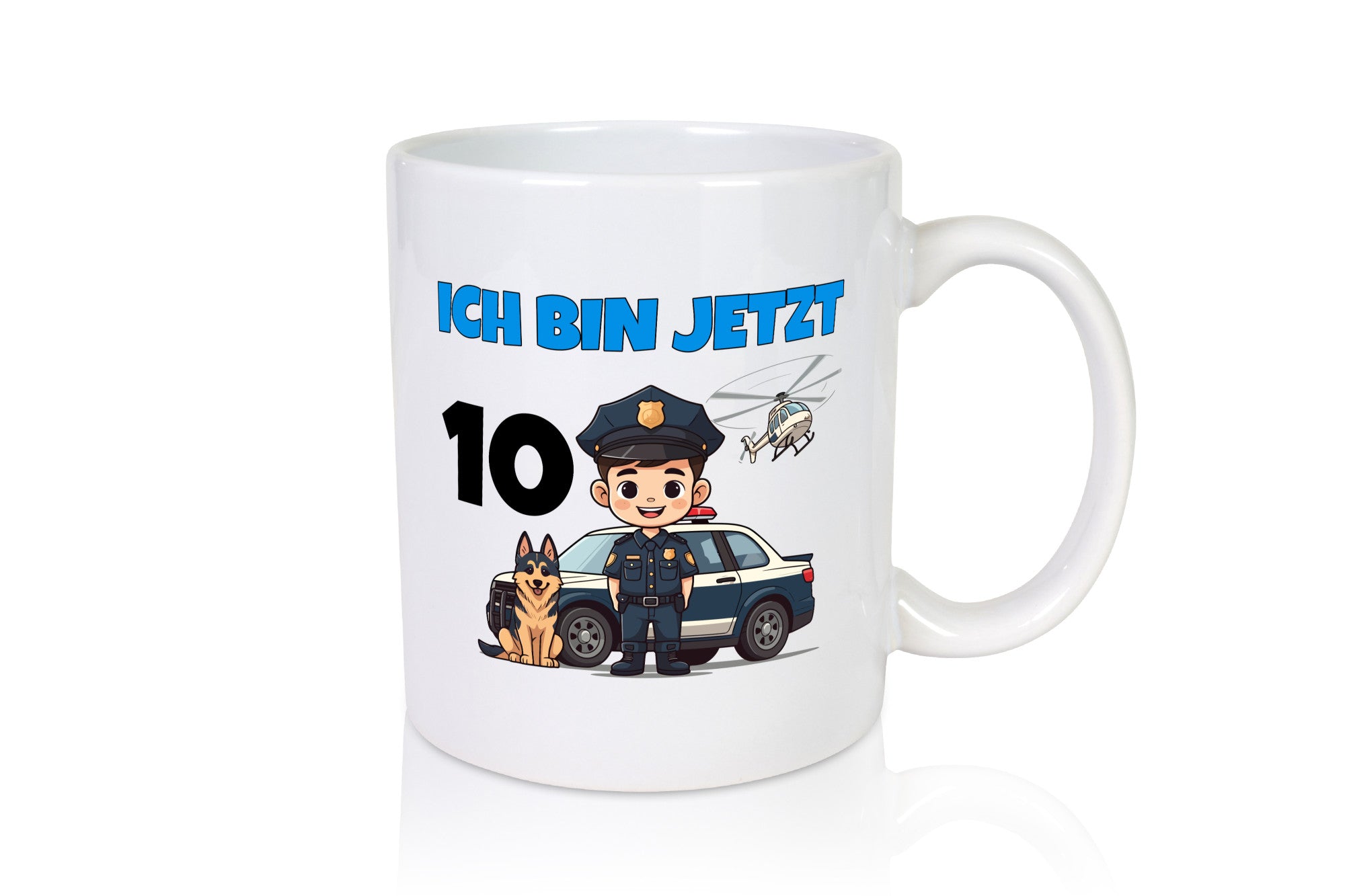 10. Geburtstag | 10 Jahre Polizei Kind Polizeiauto lustig Geschenkidee Geschenk