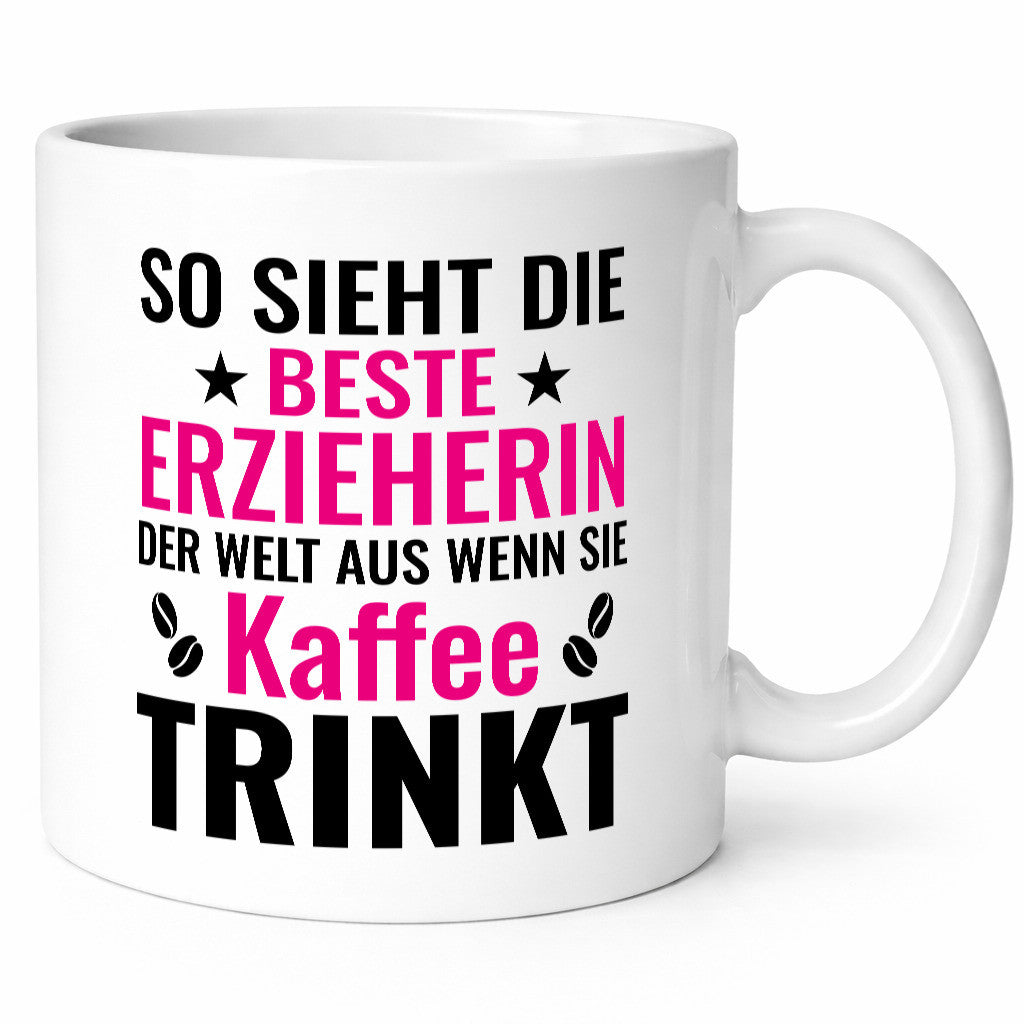 Kaffee trinkt: Erzieherin | Pädagogin Schule Geschenkidee Humor Tasse