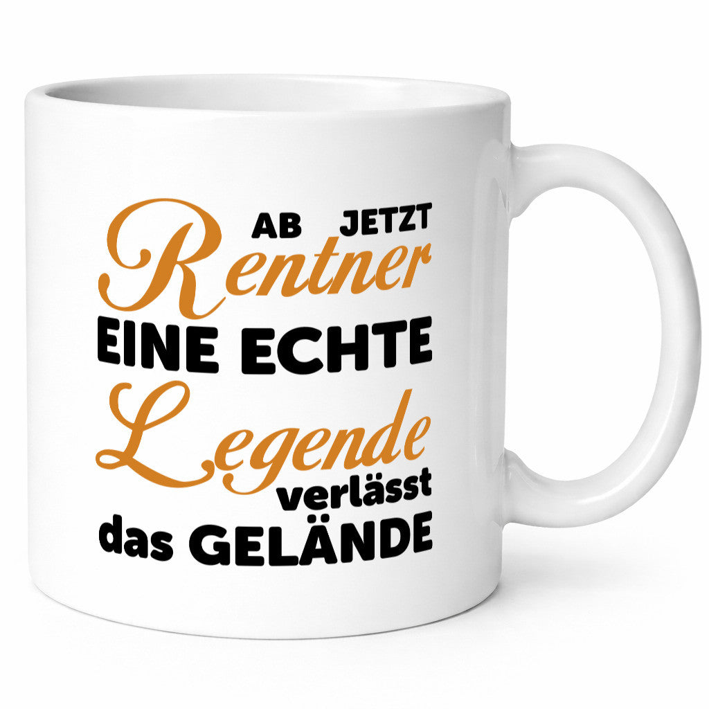 Ab jetzt Rentner | Spruch Tasse Ruhestand Rente Geschenk Jubiläum lustiger