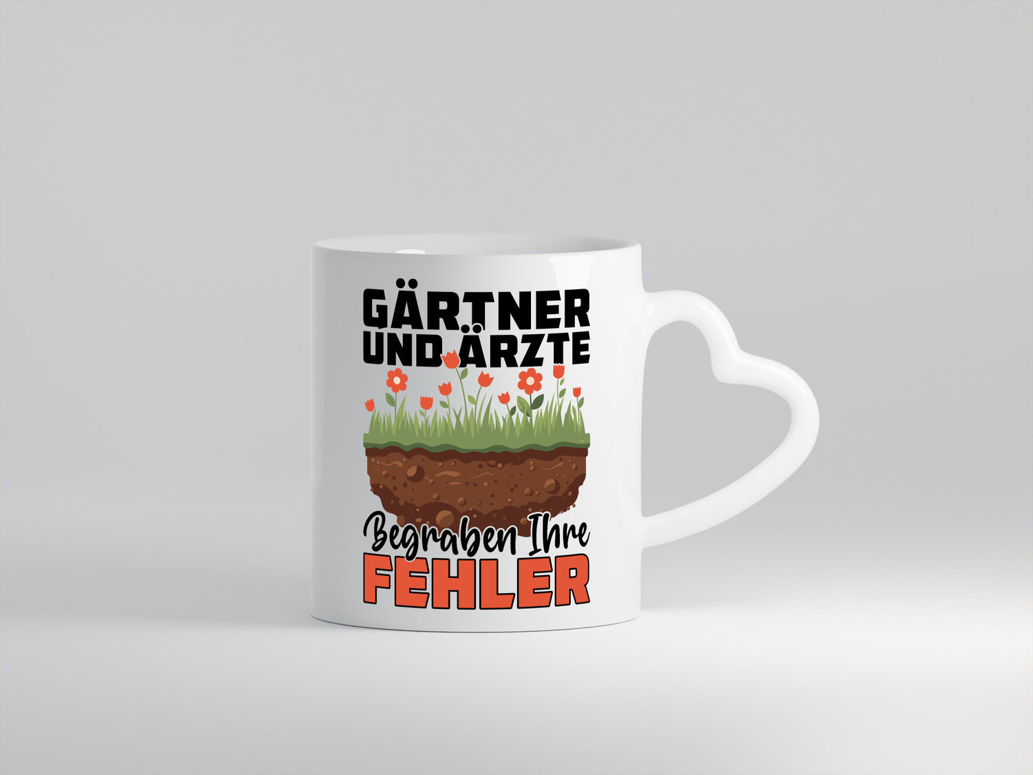 Gärtner und Ärzte begraben ihre probleme | Humor Geschenkidee Tasse