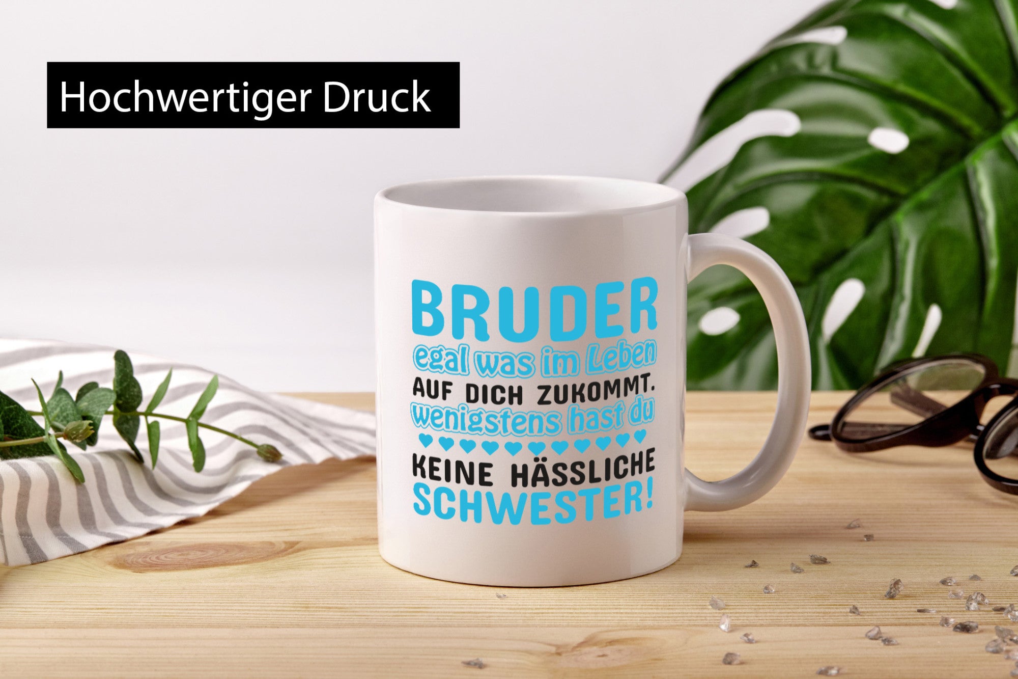 Tasse Bruder | Schwester Geschwisterliebe Spruch lustiger Geschenk Humor