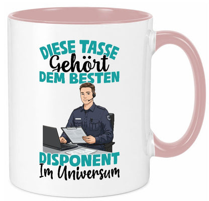 Im Universum: Disponent | Zuteiler Humor Geschenkidee Tasse