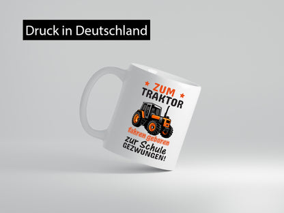Traktor fahren | Schulkind Tasse Bauernhof Kind Geschenk Humor Geschenkidee