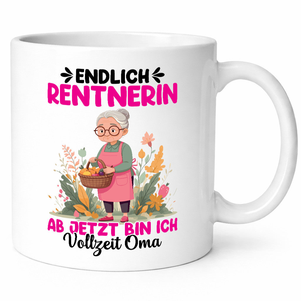 Endlich Rentnerin | Vollzeit Oma Blumen Geschenk Familie Geschenkidee lustiger
