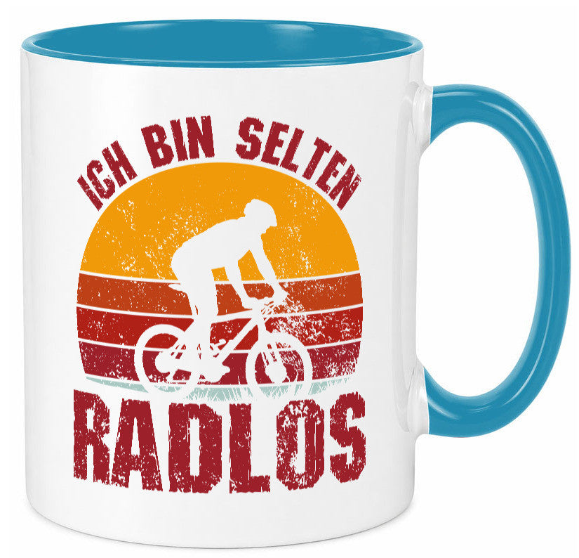 Ich bin Selten Radlos | Radfahrer Mountainbike Humor Geschenkidee Tasse