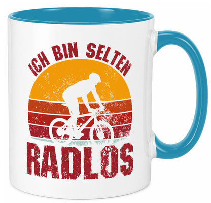 Ich bin Selten Radlos | Radfahrer Mountainbike Humor Geschenkidee Tasse