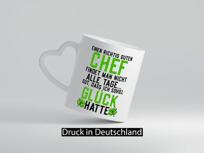 Richtig guter Chef | Dankeschön Arbeit Kleeblatt Geschenkidee Kollegen Büro
