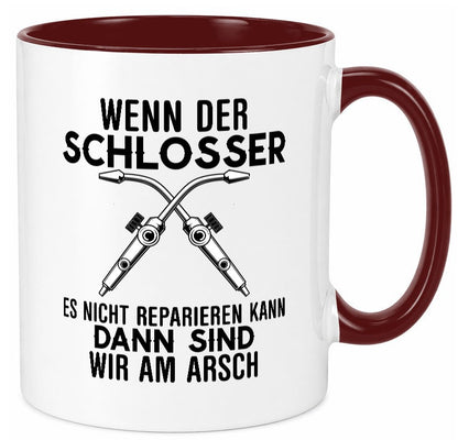 Der Schlosser lustiger Spruch Geschenk Humor Geschenkidee Tasse
