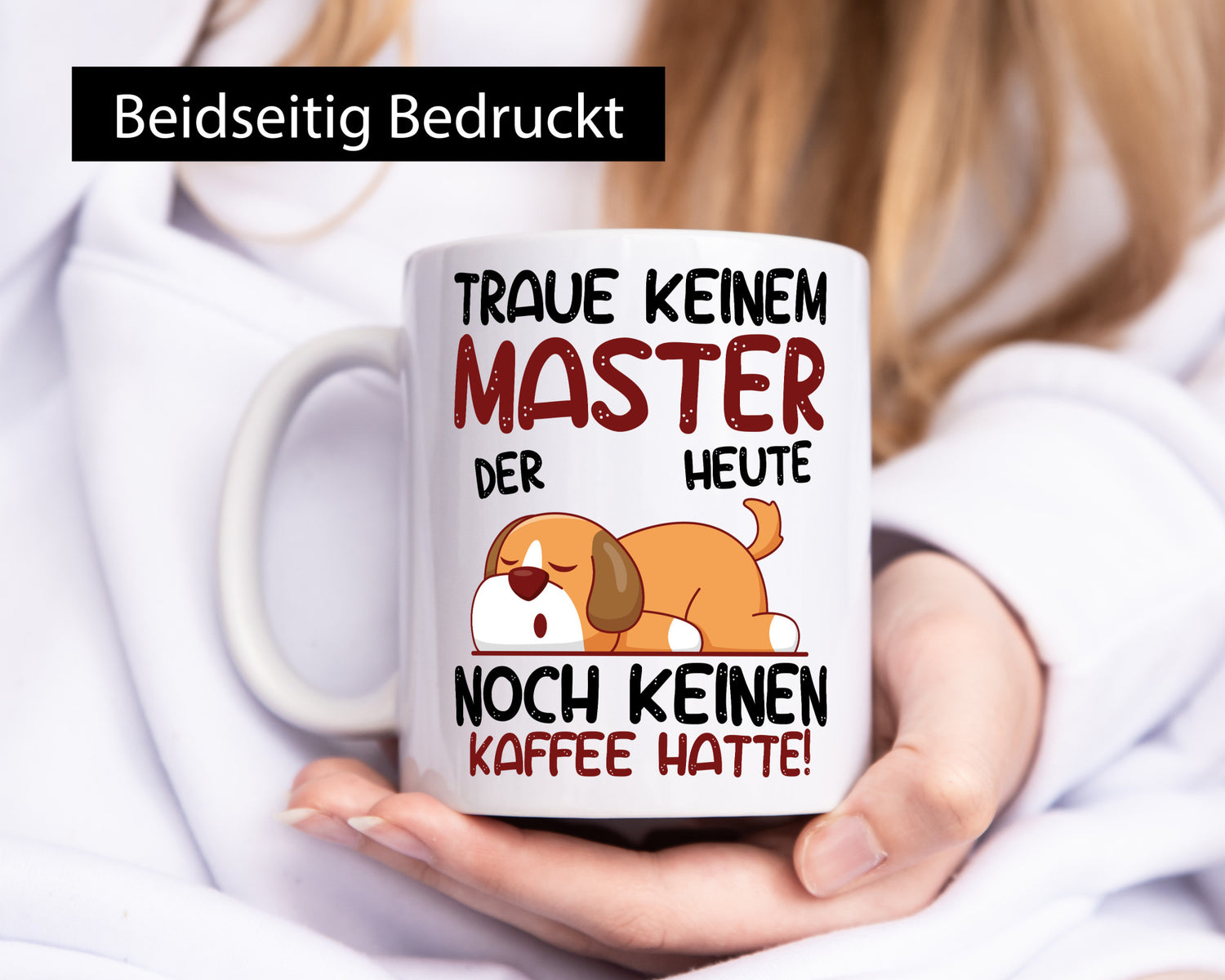 Traue keinem Master | Universität Student Geschenkidee Humor Tasse