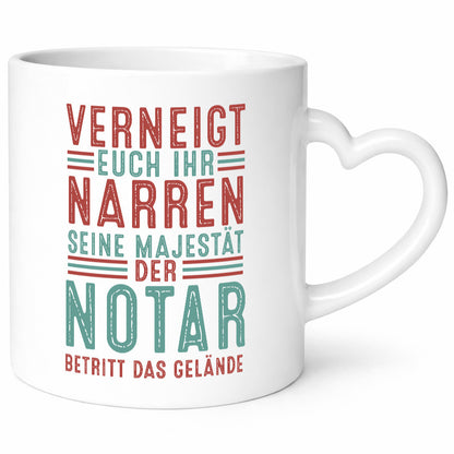 Verneigt euch: Notar | Jurist Humor Geschenkidee Tasse