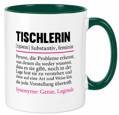 Tischlerin | Tischlerei Humor Spruch Beruf Arbeit Kollegen Büro Geschenkidee Tasse