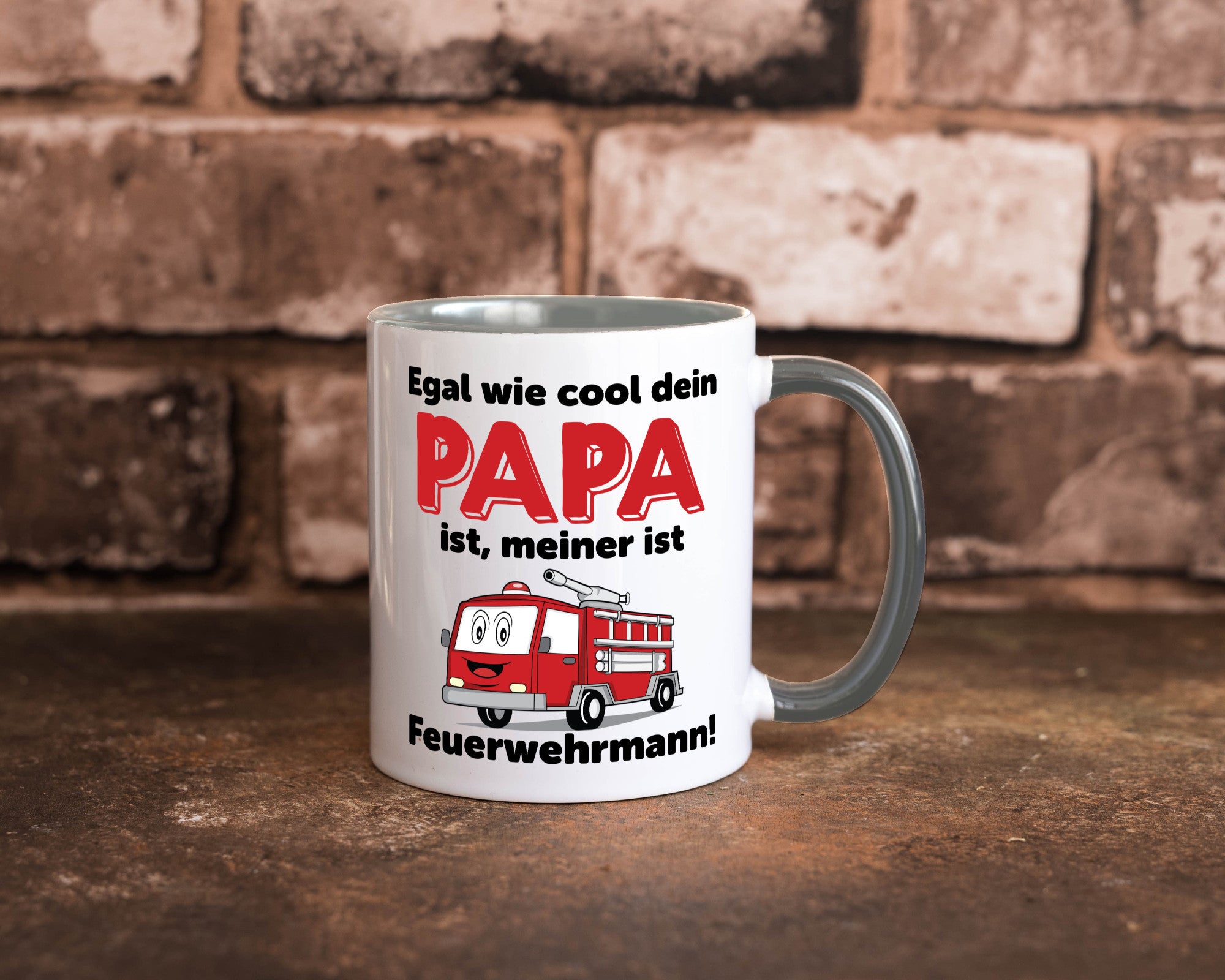 Cooler Papa | Feuerwehrmann Bester der Welt Humor Geschenkidee Tasse