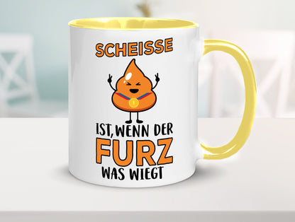 Scheisse ist lustiger Spruch Geschenk Humor Geschenkidee Tasse