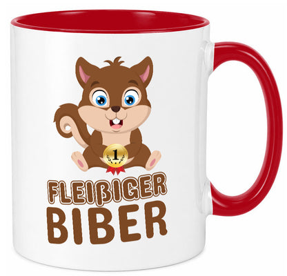 Fleißiger Biber | Motiv Tasse Kinder Geburtstag lustig Geschenkidee Geschenk