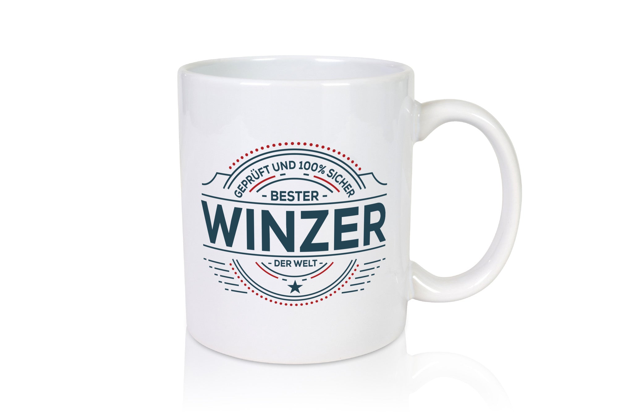 Geprüft und sicher: Winzer | Weinbauer Wein lustig Humor Geschenkidee Geschenk