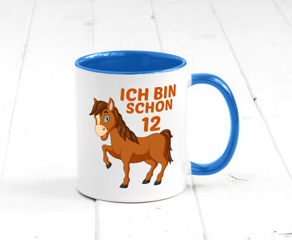12. Geburtstag | Ich bin schon 12 Pferde Pony Geschenkidee Humor Tasse