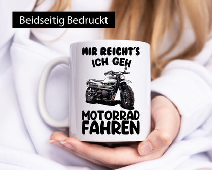 Motorrad Fahrer Tasse Geschenkidee Humor