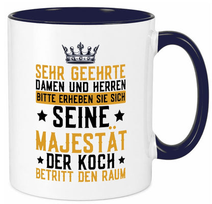 Seine Majestät der Koch | Küchenchef Restaurant Beruf Geschenkidee Arbeit Tasse