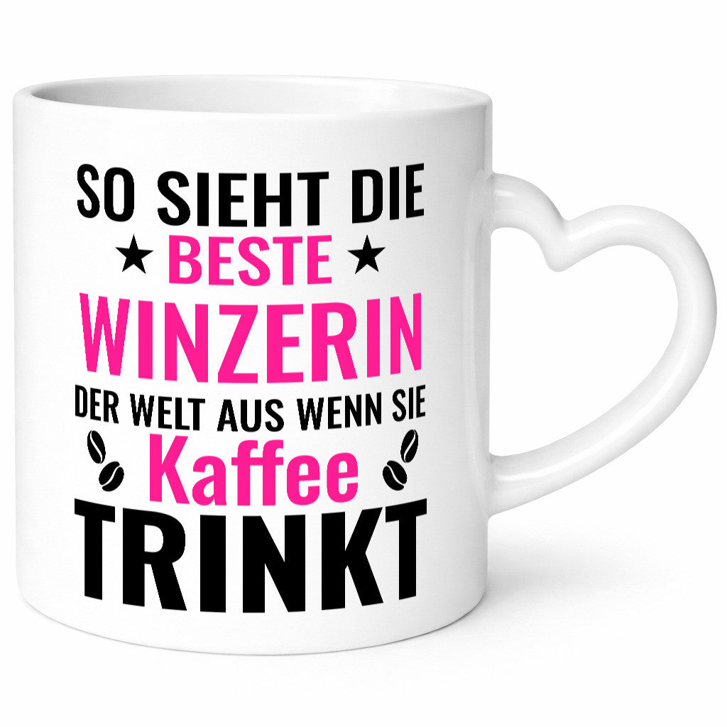 Kaffee trinkt: Winzerin | Weinbauer Wein lustig Humor Geschenkidee Geschenk