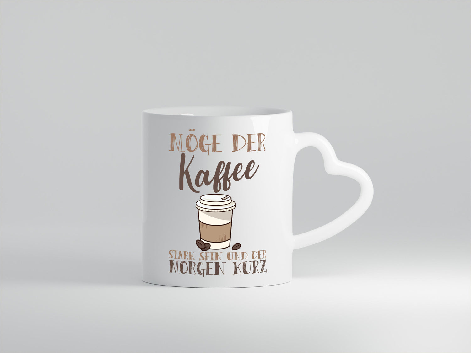 Möge der Kaffee stark sein | Morgenmuffel Kaffeeliebhaber Humor Geschenkidee