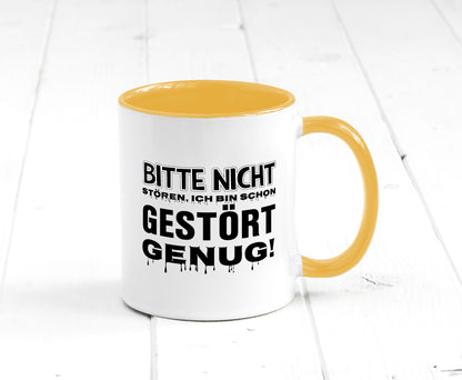 Ich bin schon gestört lustiger Spruch Geschenk Humor Geschenkidee Tasse