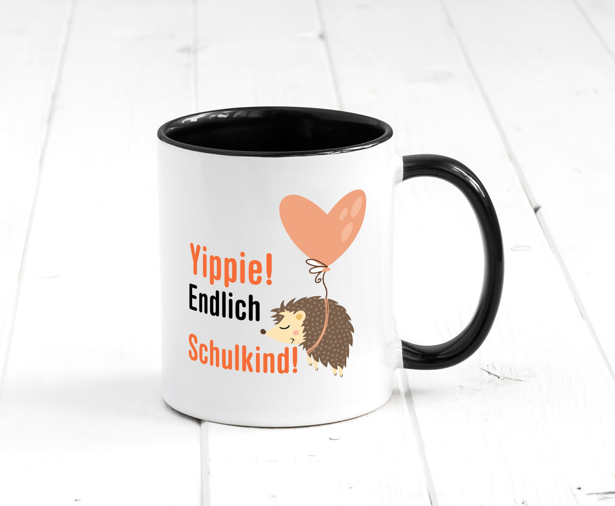 Schulkind | Einschulung 1. Klasse Grundschule v2 Geschenk Humor Geschenkidee Tasse