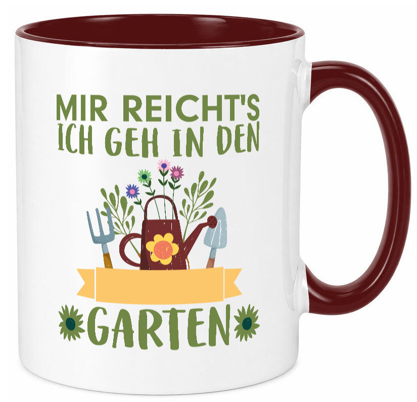 Ich geh in den Garten | Gärtner Tasse Gartenarbeit Humor Arbeit Kollegen Büro