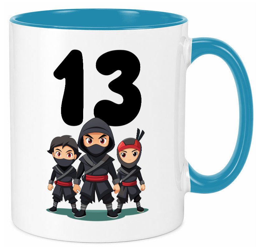 13. Geburtstag | 13 Jahre Ninja Geschenk Geschenkidee lustiger Spruch Tasse