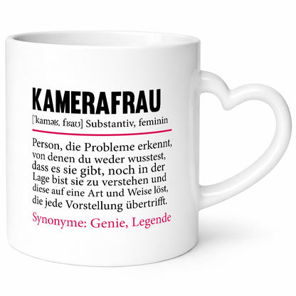 Kamerafrau | lustig Spruch Kamera Beruf Geschenkidee Arbeit Kollegen Büro Humor