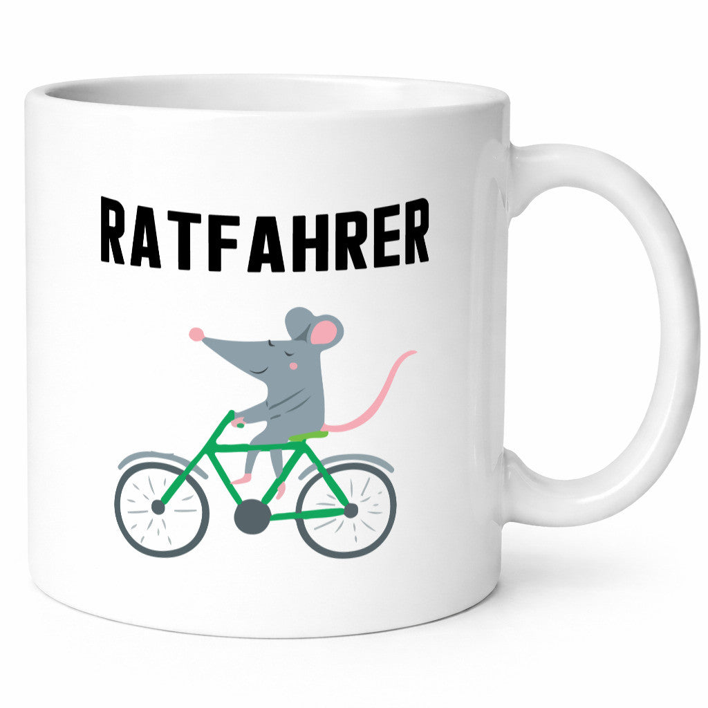 Ratfahrer Motiv | Radfahrer Tasse Ratte lustig Geschenkidee Humor