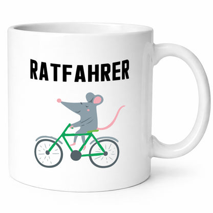 Ratfahrer Motiv | Radfahrer Tasse Ratte lustig Geschenkidee Humor