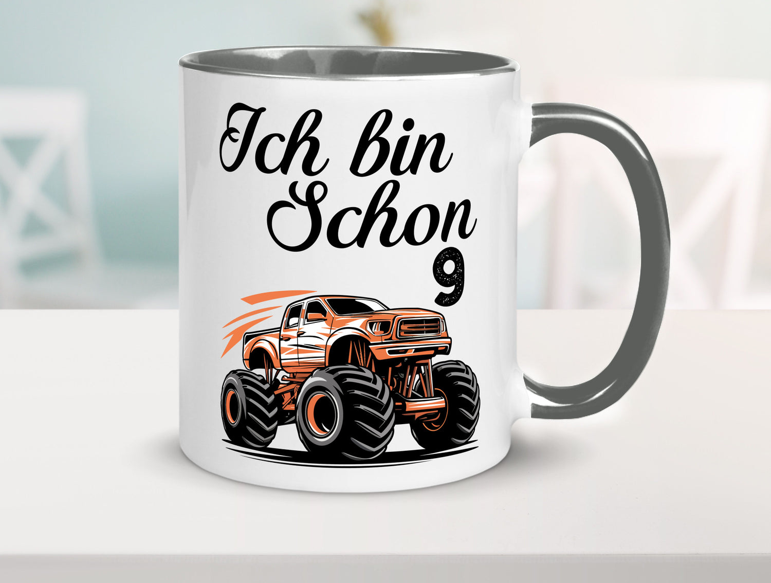 9. Geburtstag | Monster truck 9 Jahre lustiger Spruch Geschenk Geschenkidee