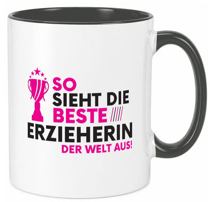 Die Weltbeste Erzieherin | Pädagogin Schule Geschenkidee Humor Tasse