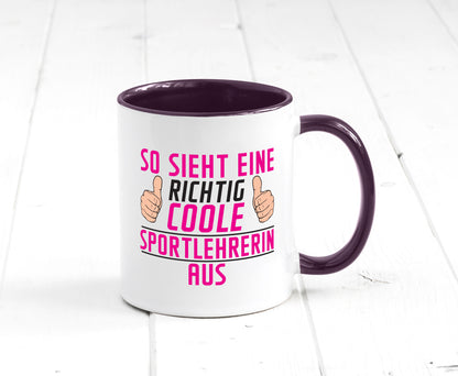 Richtig Coole Sportlehrerin | Lehrer Sport Geschenk Humor Geschenkidee lustiger