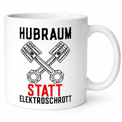 Hubraum statt Elektroschrott | Autofan Verbrennungsmotor Geschenk Humor