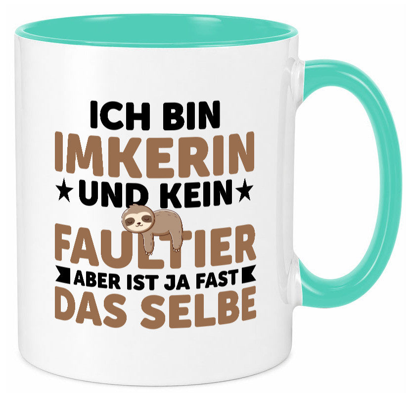 Ich bin kein Faultier: Imkerin | Imkerei v2 lustiger Spruch Geschenk
