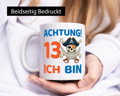 13. Geburtstag | 13 Jahre Pirat Humor Geschenkidee Tasse